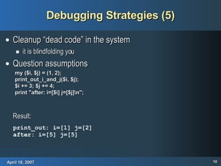 The Art Of Debugging | ODP
