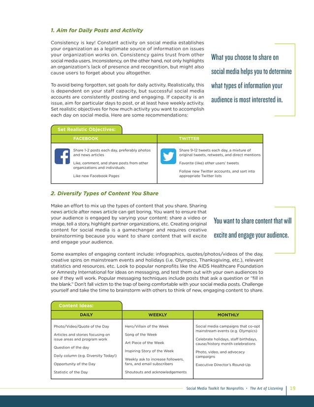 The art of listening social media toolkit for nonprofits