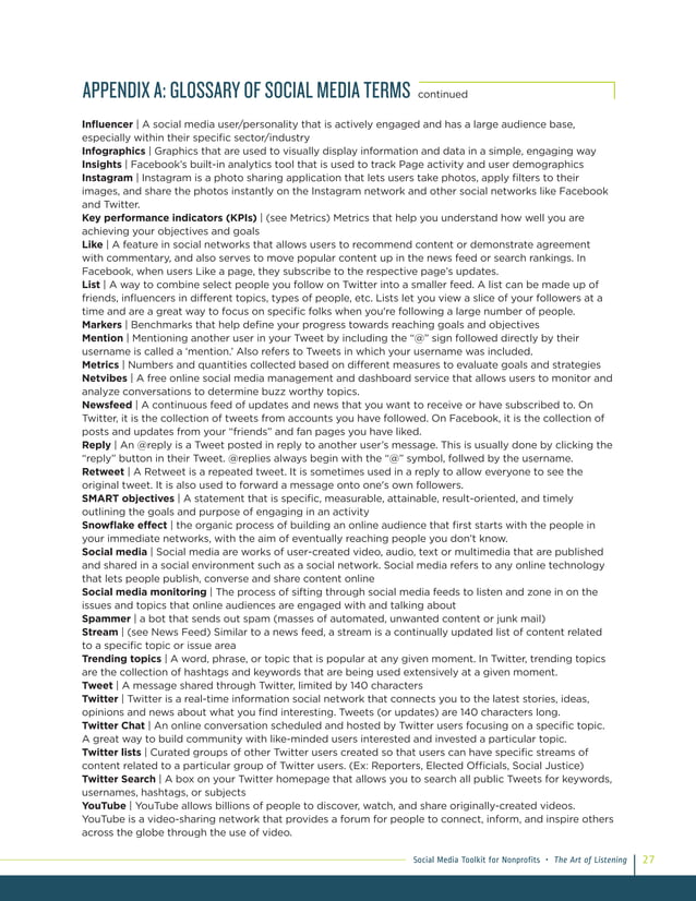 The art of listening social media toolkit for nonprofits