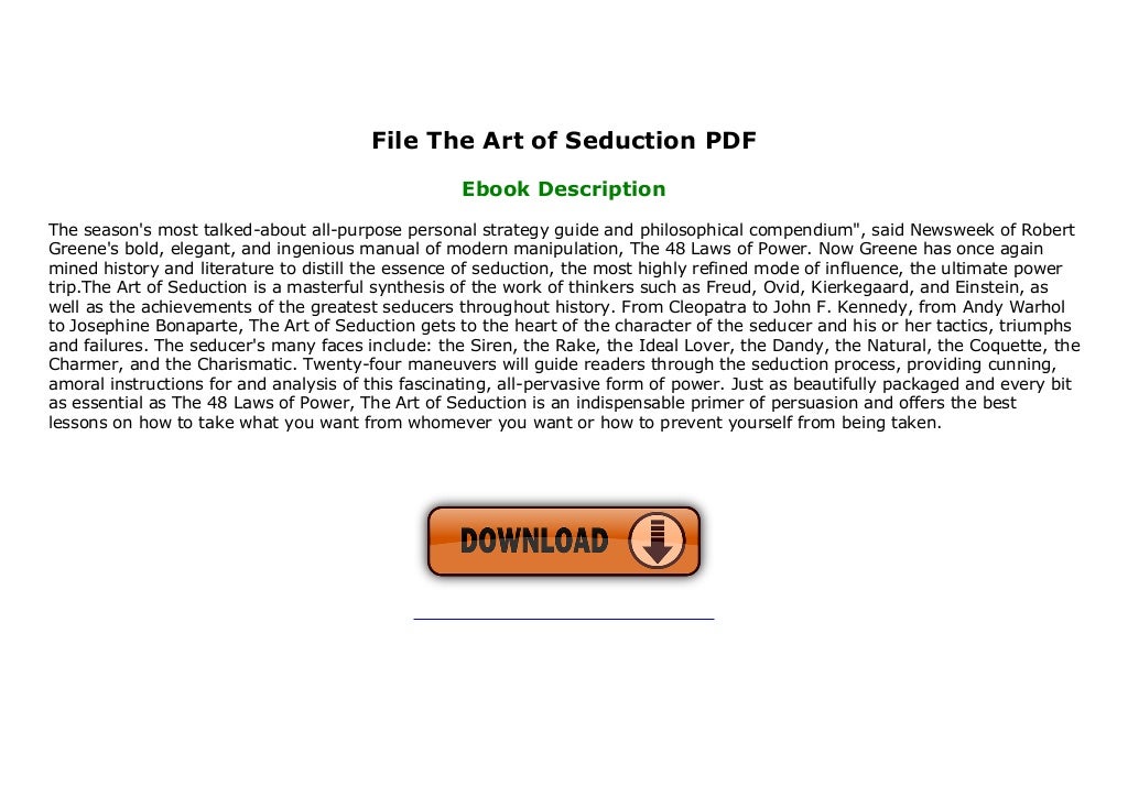 File The Art of Seduction PDF
