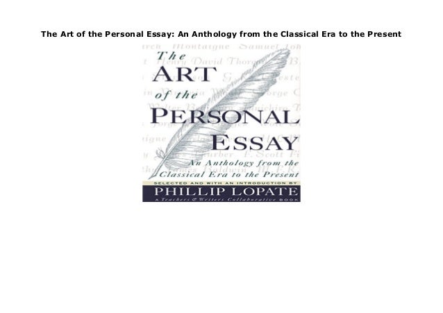 Anthology personal essays picture