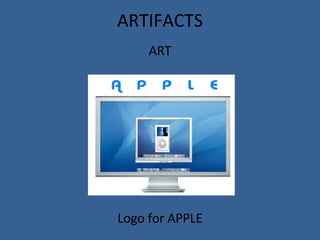 ARTIFACTS ART Logo for APPLE 