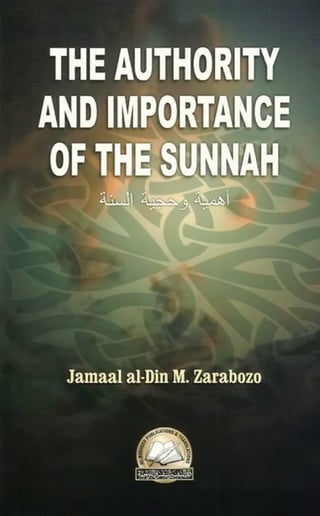 The authority-and-importance-of-the-sunnah-130404003107-phpapp01