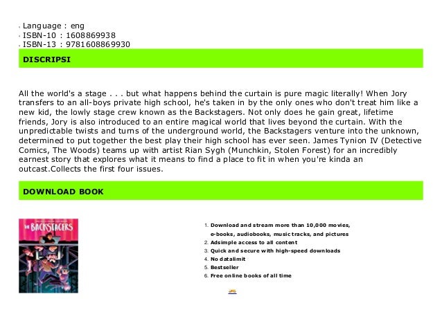 the backstagers vol 1 the backstagers vol 1