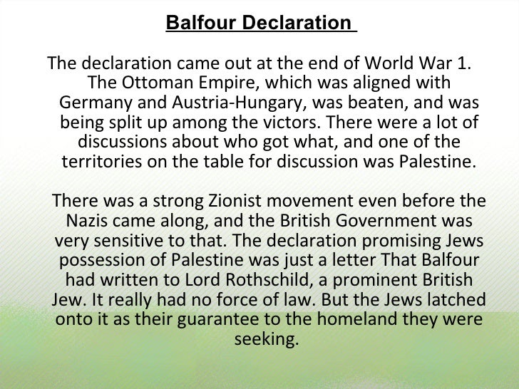 demo agreement letter Declaration The Balfour demo agreement letter Declaration The Balfour