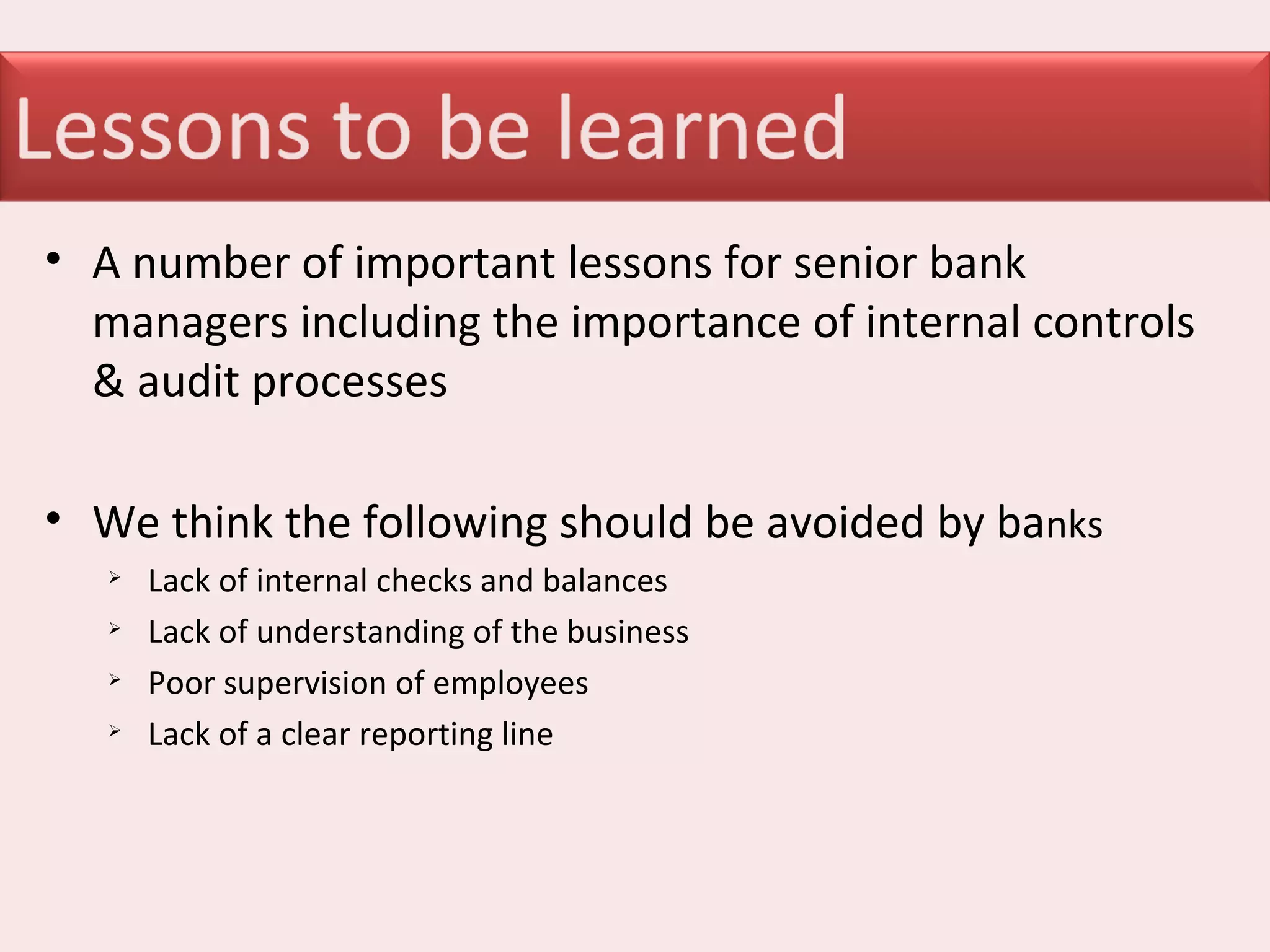 The Barings Bank Collapse PPT