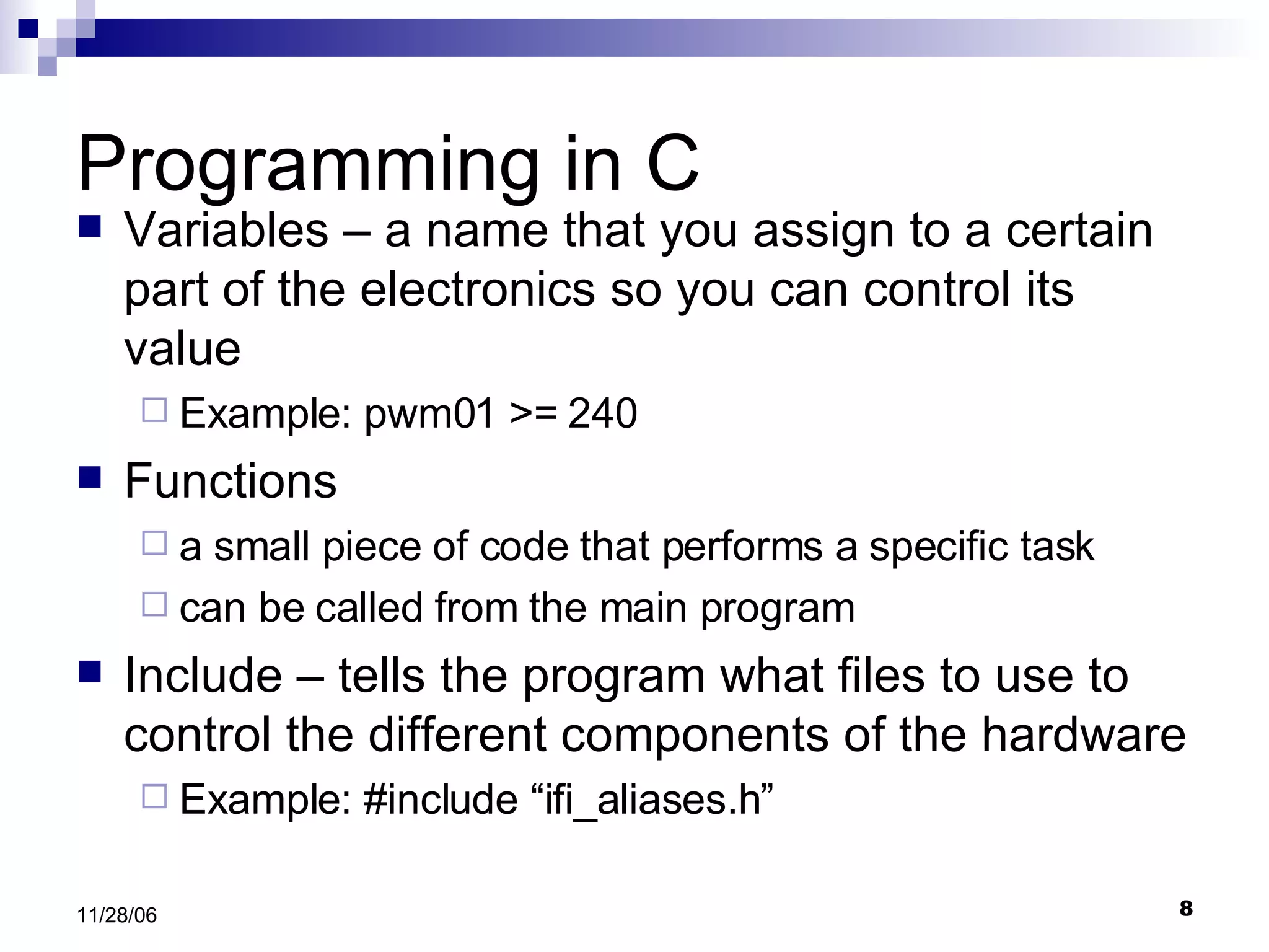 The Basics of programming | PPT