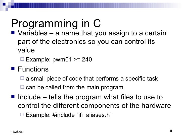 The Basics of programming