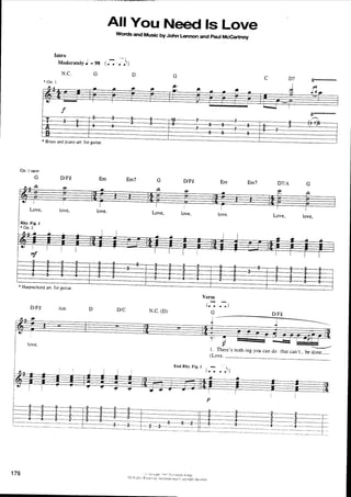 The beatles-piano guitar