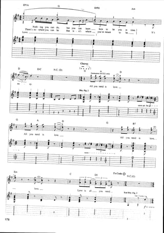 The beatles-piano guitar