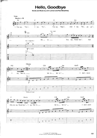 The beatles-piano guitar