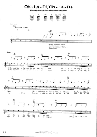 The beatles-piano guitar