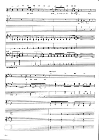 The beatles-piano guitar