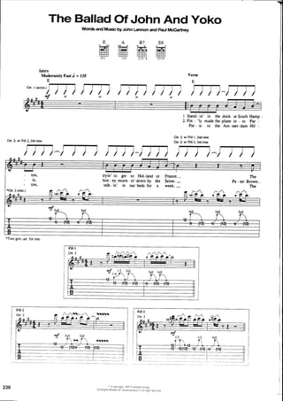 The beatles-piano guitar