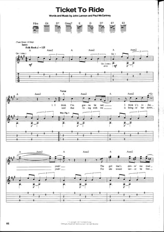 The beatles-piano guitar