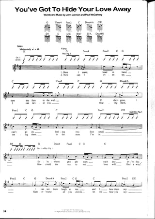 The beatles-piano guitar