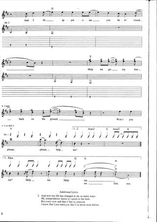 The beatles-piano guitar