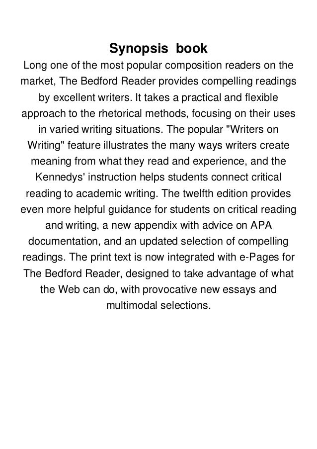 The Bedford Reader By X.J. Kennedy Full Online