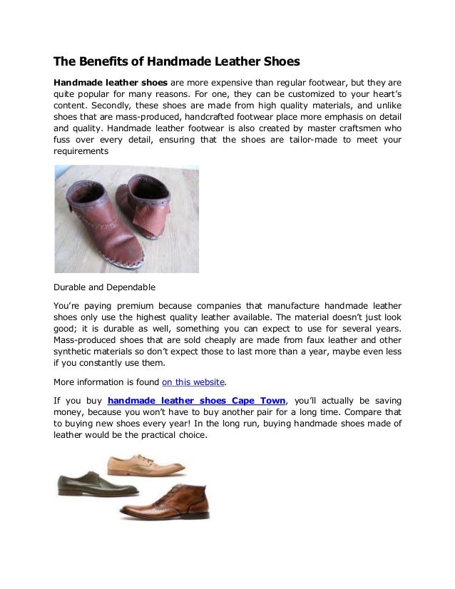 The Benefits of Handmade Leather Shoes