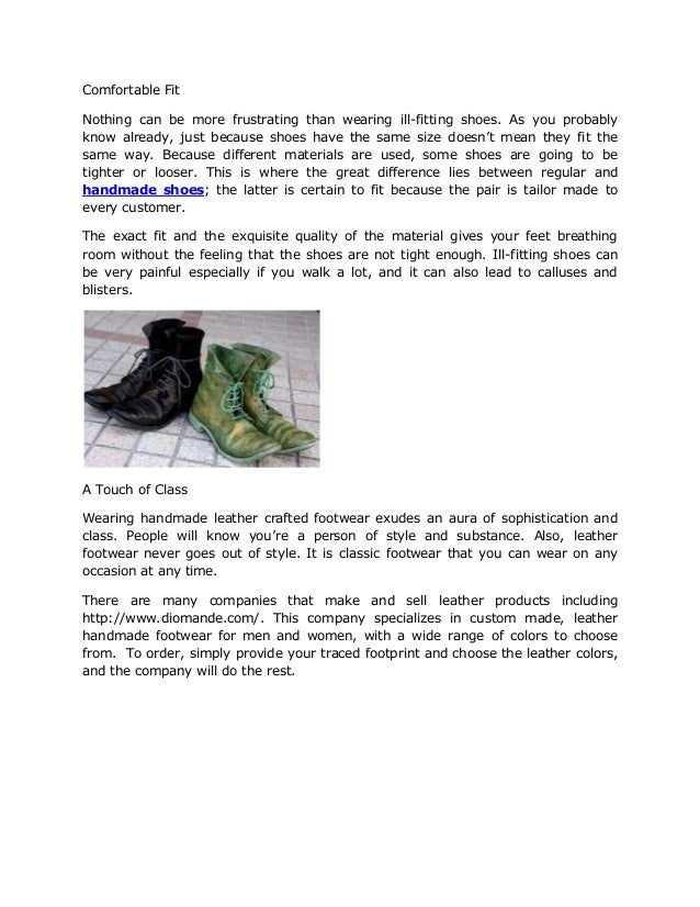 The Benefits of Handmade Leather Shoes