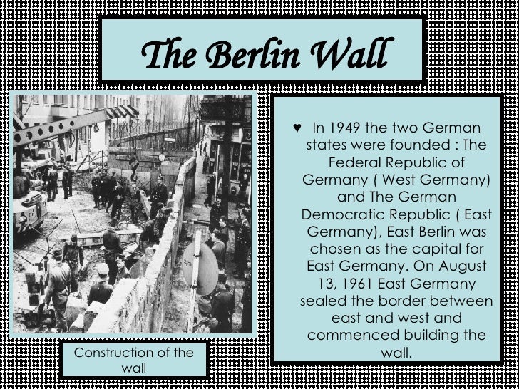 Image result for first steps toward building the berlin