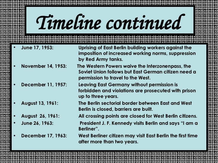 The Berlin Wall