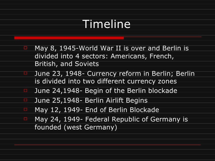berlin timeline