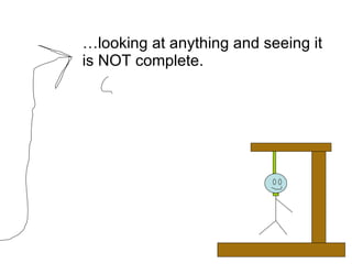 … looking at anything and seeing it is NOT complete. 