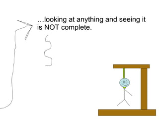 … looking at anything and seeing it is NOT complete. 