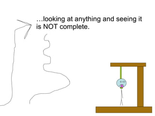 … looking at anything and seeing it is NOT complete. 