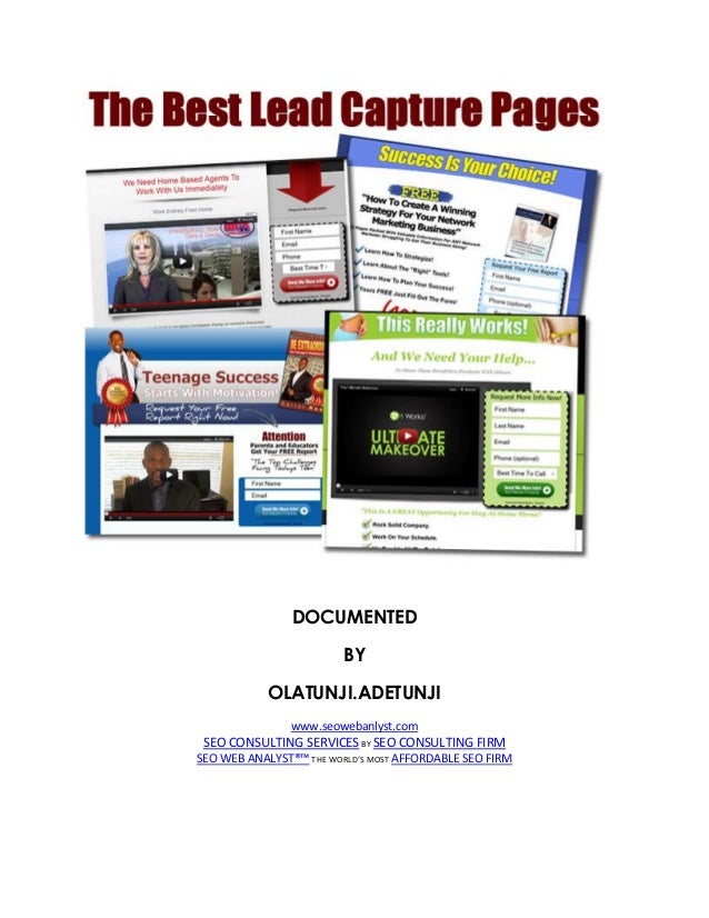 lead capture page