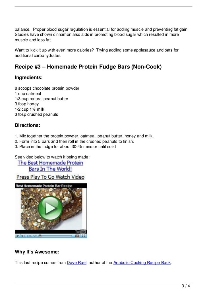 The Best Quick Bodybuilding Recipes – 3 Tasty & Cheap Meals