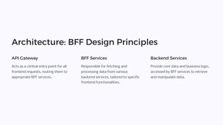 The BFF Pattern (Backend for Frontend): Optimizing Application ...