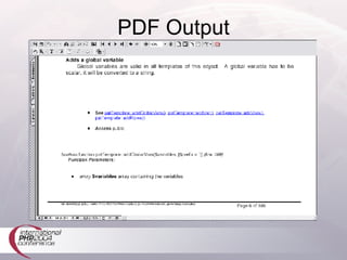 PDF Output 