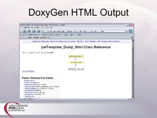 DoxyGen HTML Output 