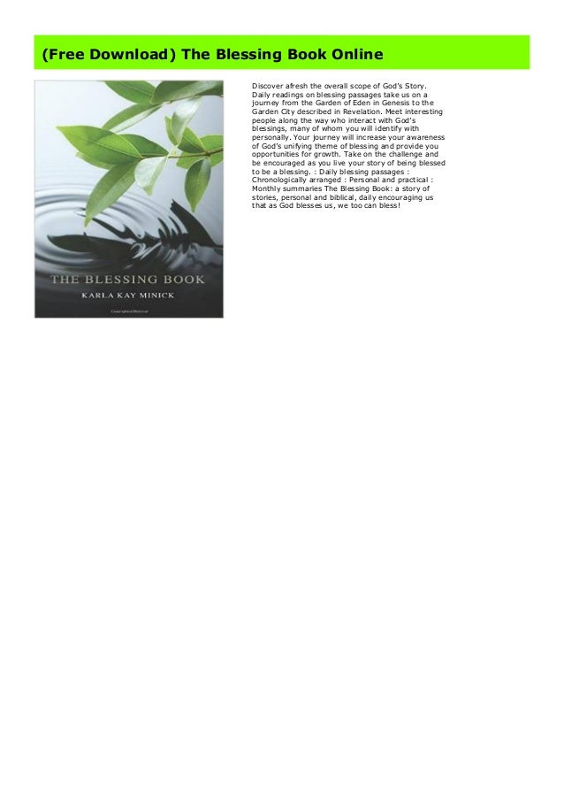 Free Download The Blessing Book Online