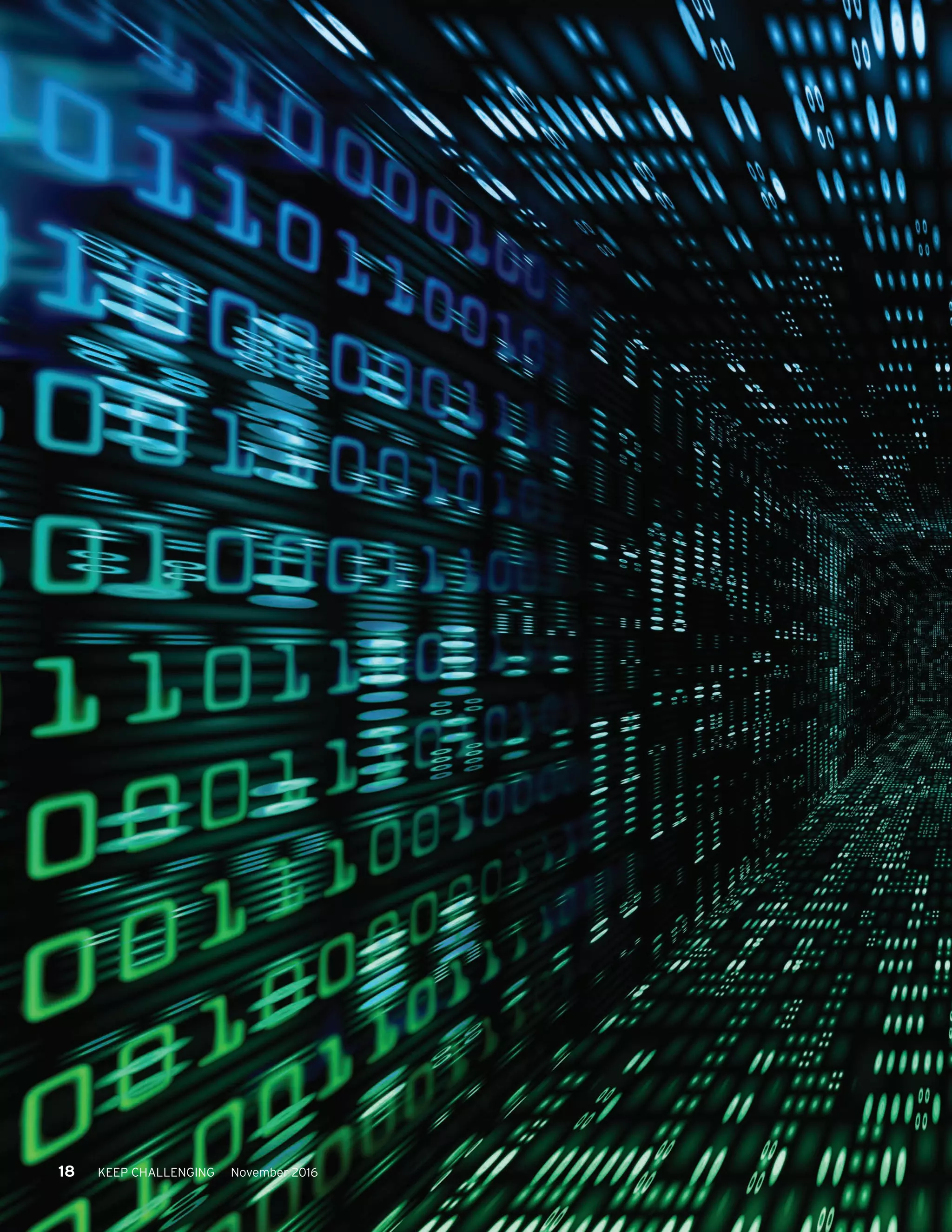 18 KEEP CHALLENGING November 2016
 