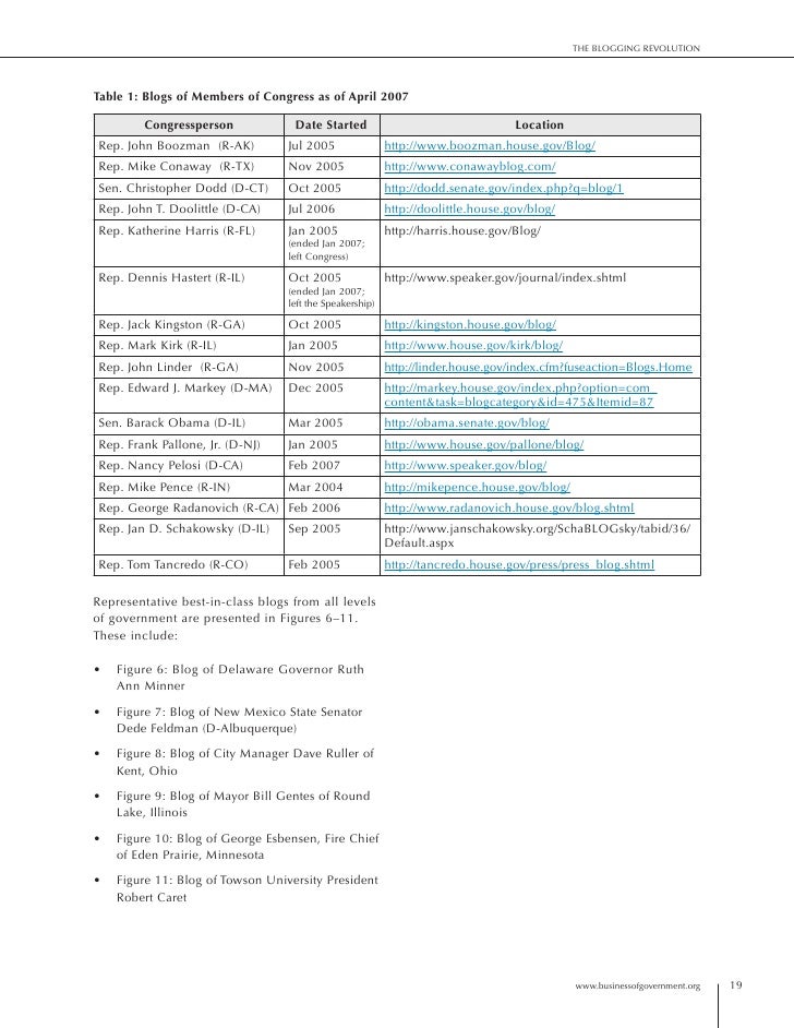 The Blogging Revolution Government In The Age Of Web 2 0