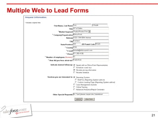 Multiple Web to Lead Forms  