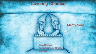 Covering Cherubs
Two Stones:
Foundation of God’s
Throne
Mercy Seat
 
