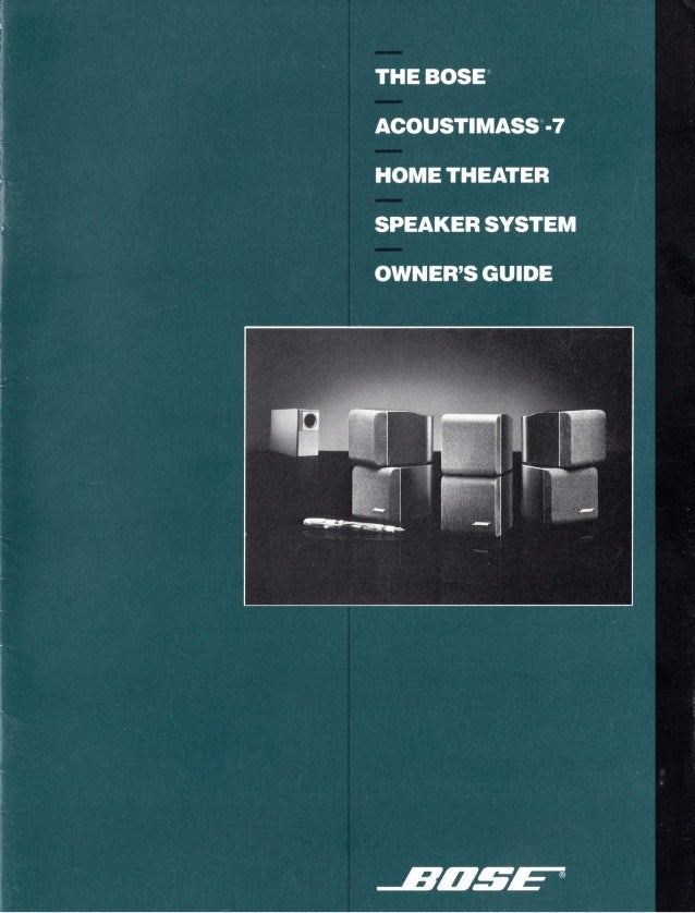bose acoustimass 7 bass module