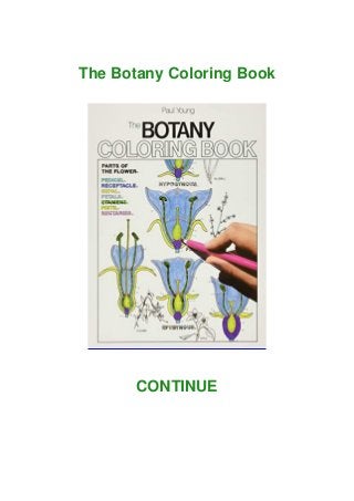Download Download Pdf The Botany Coloring Book