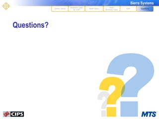Questions? ? ? ? MoIP Demo XoIP MoIP Business Case Questions Define Terms Business Case for VoIP 