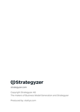 Copyright Strategyzer AG
The makers of Business Model Generation and Strategyzer
Produced by: stattys.com
strategyzer.com
 