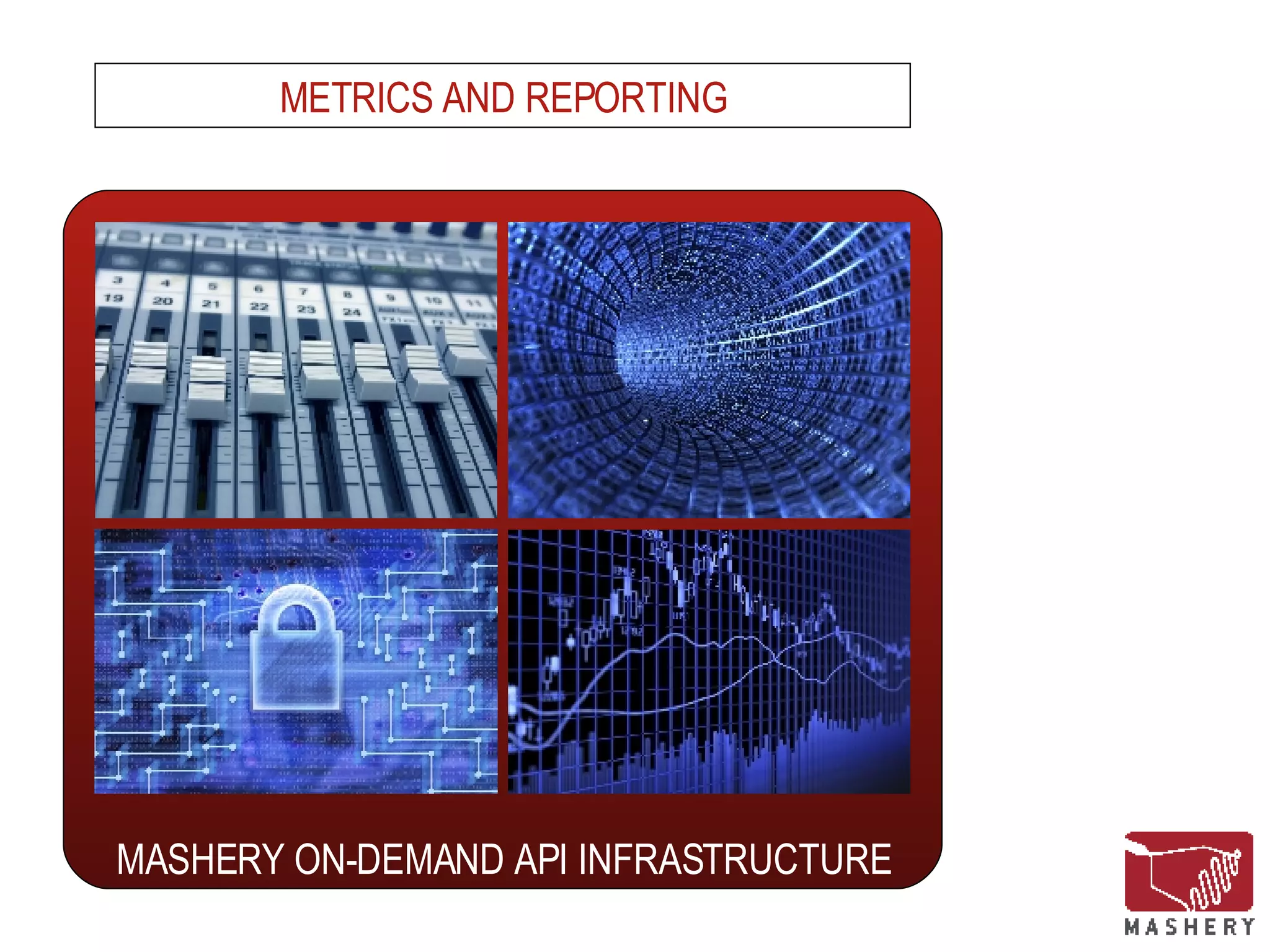 SECURITY AND ACCESS CONTROL BUSINESS RULES ENFORCEMENT DISTRIBUTION AND SCALABILITY METRICS AND REPORTING MASHERY ON-DEMAND API INFRASTRUCTURE 