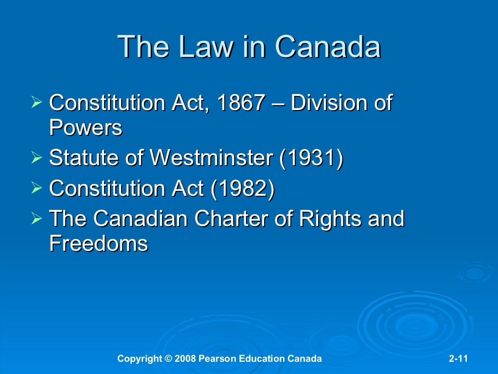 The Canadian Legal System