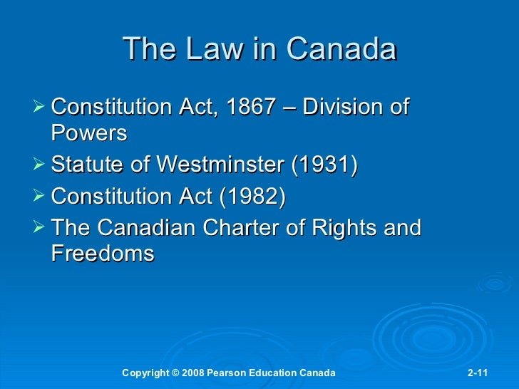 The Canadian Legal System