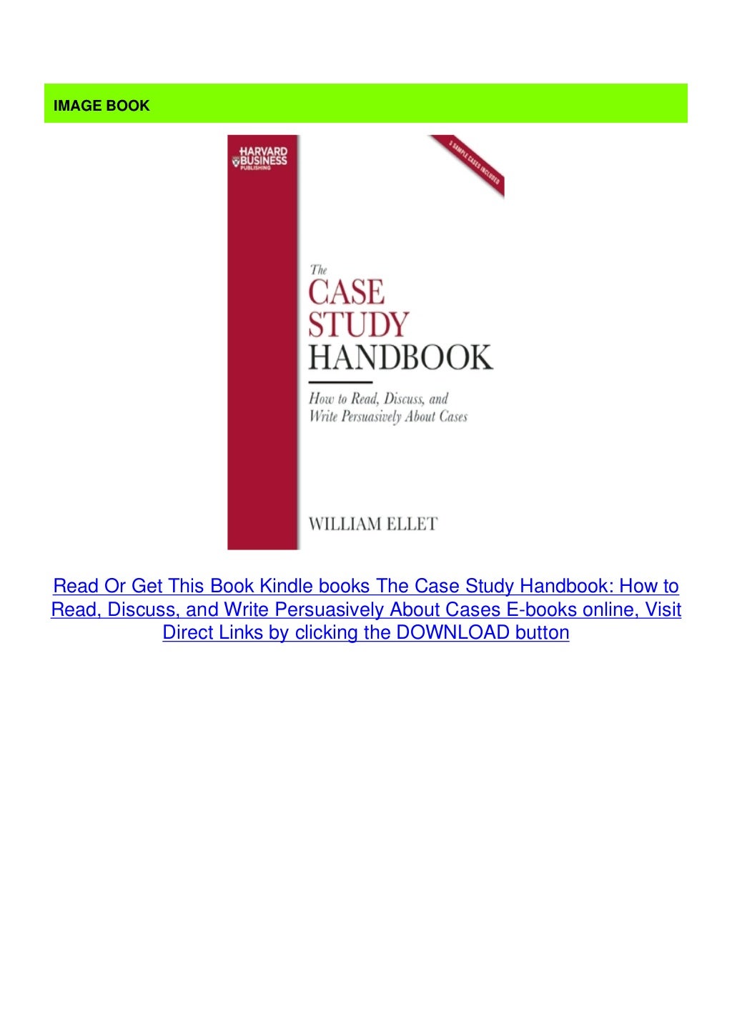 case study handbook