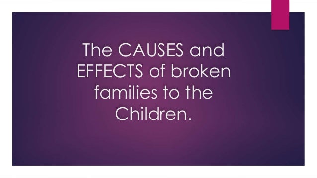 Essay impact broken family children