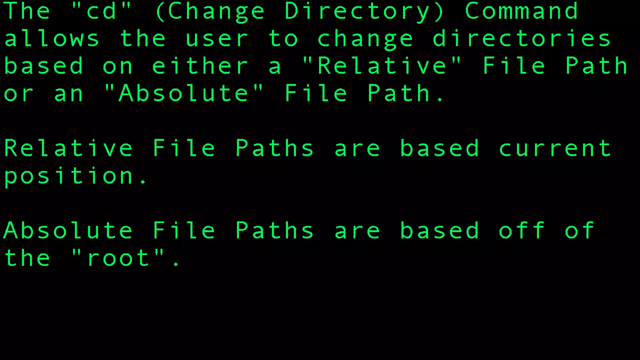 cd - The Change Directory Command | PPTX | Operating Systems | Computer ...